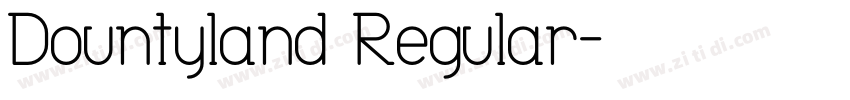 Dountyland Regular字体转换